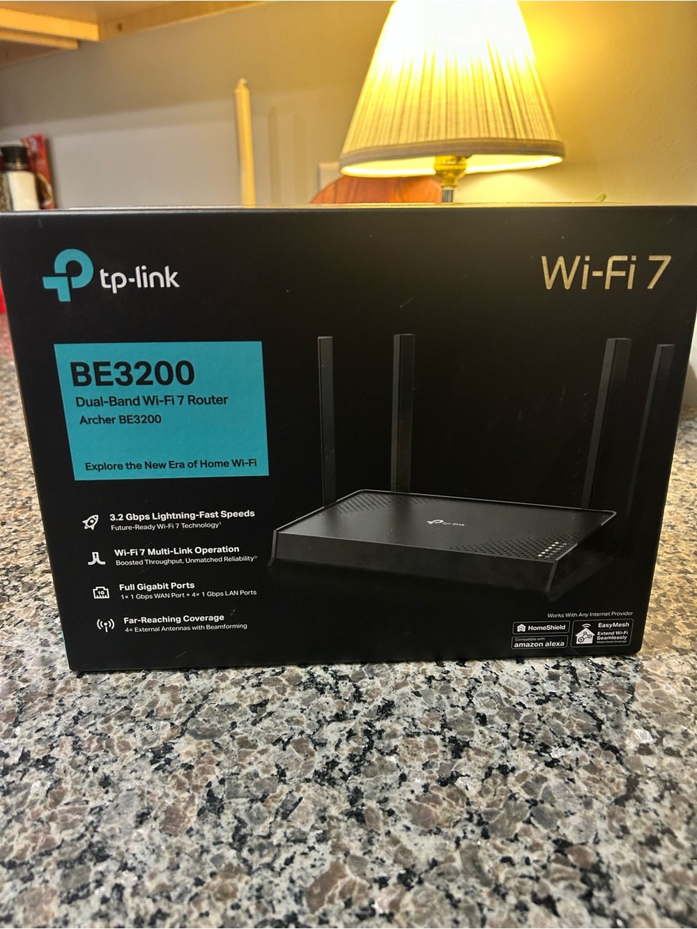 TP-Link BE3200 Wi‑Fi 7 Dual‑Band Router - Black